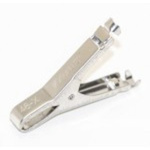 Mueller Electric Crocodile Clip, Stainless Steel Contact, 50A, Black