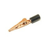 Mueller Electric Crocodile Clip 4 mm Connection, Copper Contact, 10A, White