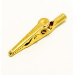Mueller Electric Crocodile Clip 4 mm Connection, Gold Plated Steel Contact, 10A