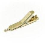 Mueller Electric Crocodile Clip 4 mm Connection, Nickel-Plated Steel Contact, 5A
