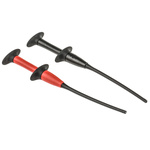 Fluke Black, Red Grabber Clip with Pincers, 1A, 1kV