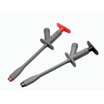 RS PRO Black, Grey, Red Grabber Clip with Crocodile Jaws, 10A, 1000V, 4mm Socket