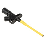 Hirschmann Test & Measurement Black Hook Clip with , 20A, 1000V ac/dc, 4mm Socket