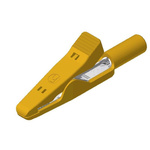 Hirschmann Test & Measurement Alligator Clip 2 mm Connection, Stainless Steel Contact, 6A, Yellow