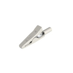 Hirschmann Test & Measurement Alligator Clip 2 mm Connection, Stainless Steel Contact, 6A, White