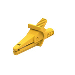 Electro PJP Alligator Clip, Nickel Plated Brass Contact, 10A, Yellow