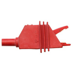 Electro PJP Alligator Clip, Nickel-Plated Steel Contact, 10A, Red