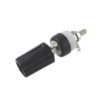 RS PRO 2mm Black Terminal Post, 60V dc, 15A, 4BA Thread