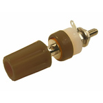 RS PRO 2mm Brown Terminal Post, 60V dc, 15A, 4BA Thread