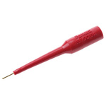 Fluke Red, Male Test Connector Adapter With Brass contacts and Gold Plated