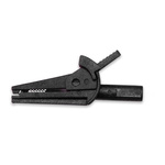 Mueller Electric Crocodile Clip Crocodile Clip Connection, Nickel-Plated Steel Contact, 6A, Black