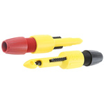 Pomona Black/Red Insulation Piercing Clip Set with Hooked Piercing Blade, 1A, 70V dc, 2mm Socket