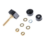 Schutzinger 4mm Black Terminal Post, 1kV, 63A, M6 x 0.75 Thread