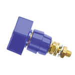 Schutzinger 4mm Blue Terminal Post, 1kV, 63A, M6 x 0.75 Thread