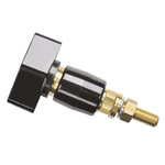 Schutzinger 4mm Black Terminal Post, 1kV, 200A, M12 x 1 Thread