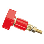 Schutzinger 4mm Red Terminal Post, 1kV, 200A, M12 x 1 Thread