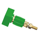 Schutzinger 4mm Green Terminal Post, 1kV, 200A, M12 x 1 Thread
