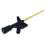 Hirschmann Test & Measurement Black Grabber Clip with Pincers, 3A, 1000V ac/dc, 2mm Socket