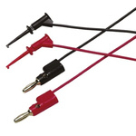 Fluke Red/Black Miniature Test Clip, 5A Rating, 4mm Tip Size