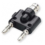 Mueller Electric Black, Female to Male Test Connector Adapter With Beryllium Copper (Spring), Brass (Body) contacts and