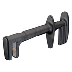 Staubli Black Grabber Clip with Right Angle Jaws, 32A, 1kV, 4mm Socket
