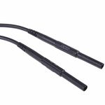Staubli Test lead, 10A, 1kV, Black, 1.5m Lead Length