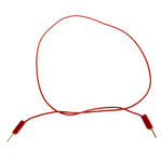 Staubli 1 mm Connector Test Lead, 3A, 30 V ac, 60V dc, Red, 300mm Lead Length