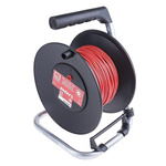 RS PRO Red Test Lead Extension Reel, 50m Cable Length, CAT II 1000 V safety category