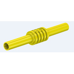 Staubli Yellow, Female Banana Coupler With Brass contacts
