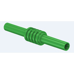Staubli Green, Female Banana Coupler With Brass contacts