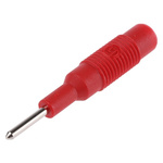 Hirschmann Red, Male to Female Test Connector Adapter With Brass contacts and Nickel Plated - Socket Size: 4mm