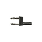 Schutzinger Black, Male Banana adapter and Nickel Plated