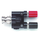 Pomona Black, Male Test Connector Adapter With Brass contacts and Nickel Plated - Socket Size: 4mm