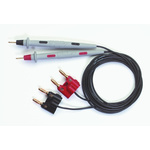 Pomona Test Lead & Connector Kit With 4-Wire Kelvin Probe Set with Double Banana Plug Leads
