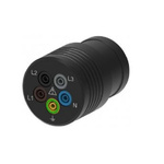 Schutzinger Black Test Connector Adapter With Brass contacts and Nickel Plated
