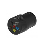 Schutzinger Black Test Connector Adapter With Brass contacts and Nickel Plated - Socket Size: 2mm