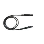 RS PRO Test Leads, 10A, 1000V, Black, 2m Lead Length