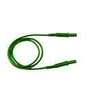 RS PRO Test Leads, 10A, 1000V, Green, 250mm Lead Length