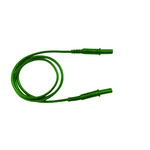 RS PRO Test Leads, 10A, 1000V, Green, 1m Lead Length