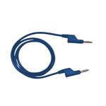 RS PRO Test Leads, 10A, 1000V, Blue, 250mm Lead Length