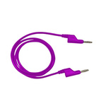 RS PRO Test Leads, 10A, 1000V, Purple, 1m Lead Length