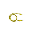 RS PRO Test Leads, 10A, 1000V, Yellow, 250mm Lead Length