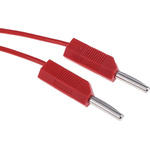 RS PRO, 4A, 15V, Black, Red, 500mm Lead Length