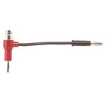 Fluke Black, Red, Male to Female Test Connector Adapter With Beryllium Copper, Brass contacts and Gold, Nickel Plated
