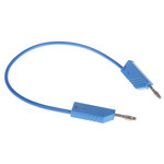 Hirschmann Test & Measurement, 16A, 60V dc, Blue, 250mm Lead Length