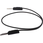 RS PRO 4 mm Test Probe Lead, 2.5A, 50V ac, Black, 500mm Lead Length