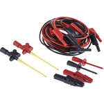 Hirschmann Test Lead Kit With (3) Safety Test Lead, Clamp Style Test Probe, Crocodile Clip, Stainless Steel Tipped Test