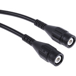 Staubli Test lead, 1kV, Black, 1m Lead Length