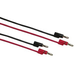 Fluke Test lead, 8A, 30 V ac, 60V dc, Black/Red, 610mm Lead Length