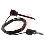 Mueller Electric Test lead, 5A, 300V, Black, 0.9m Lead Length